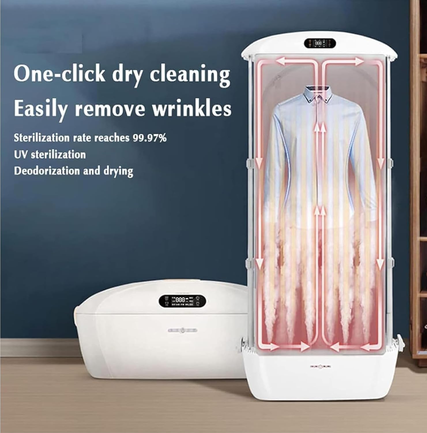 衣類乾燥機 [カーウ ドライ＆スチーム] 除菌 脱臭 シワ伸ばし 集中乾燥